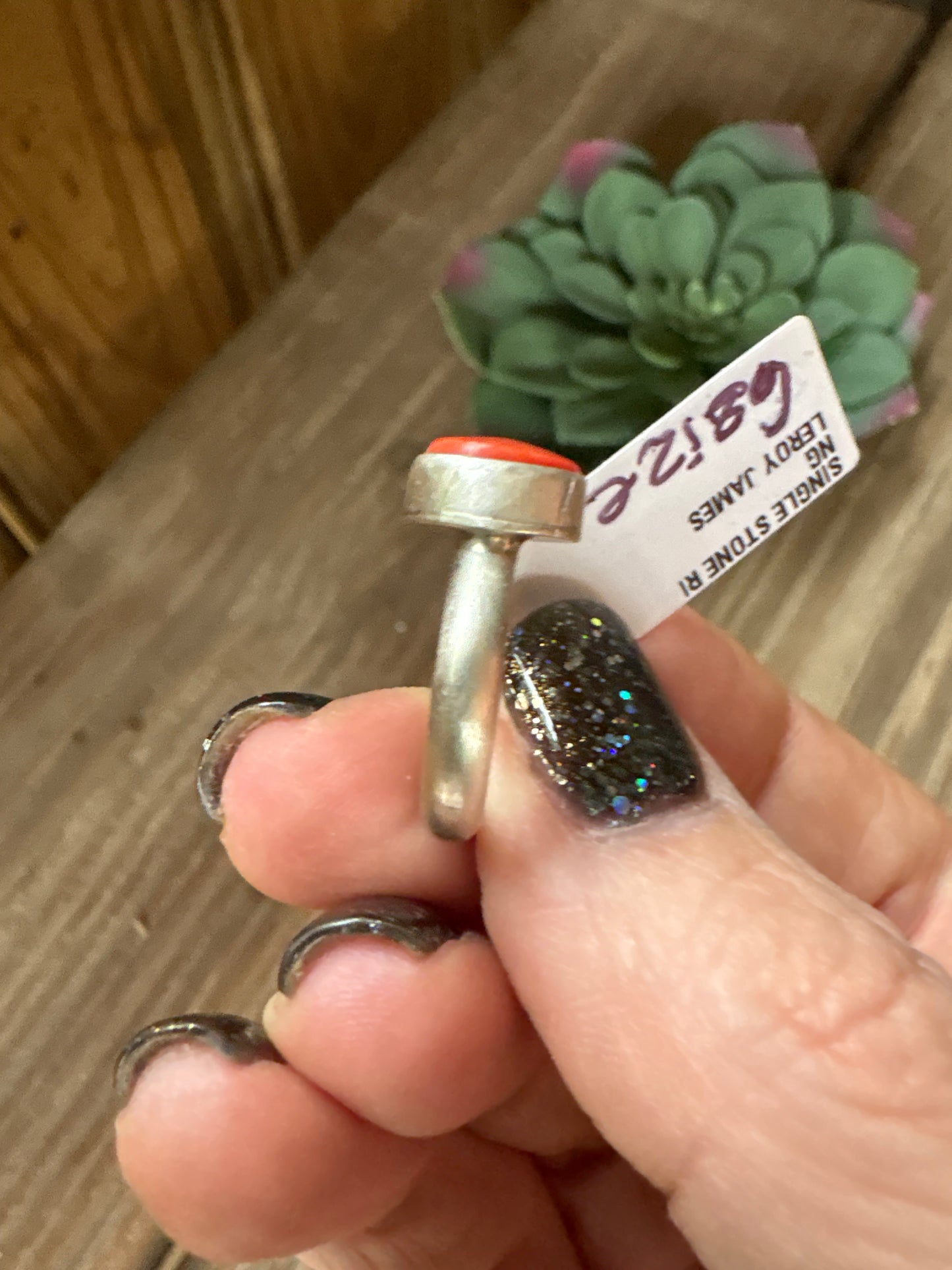 Red spiney ring size 6