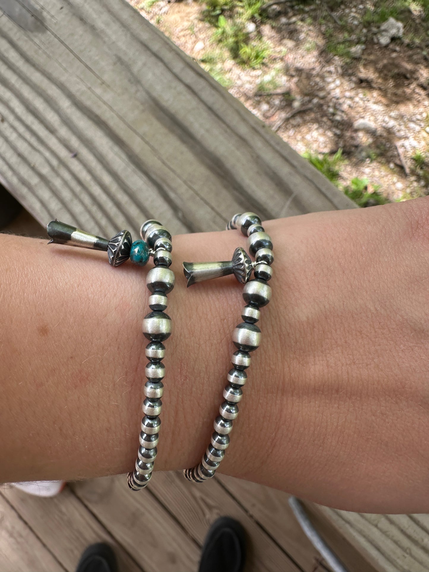 Sterling Silver Blossom Bracelets Stretchy