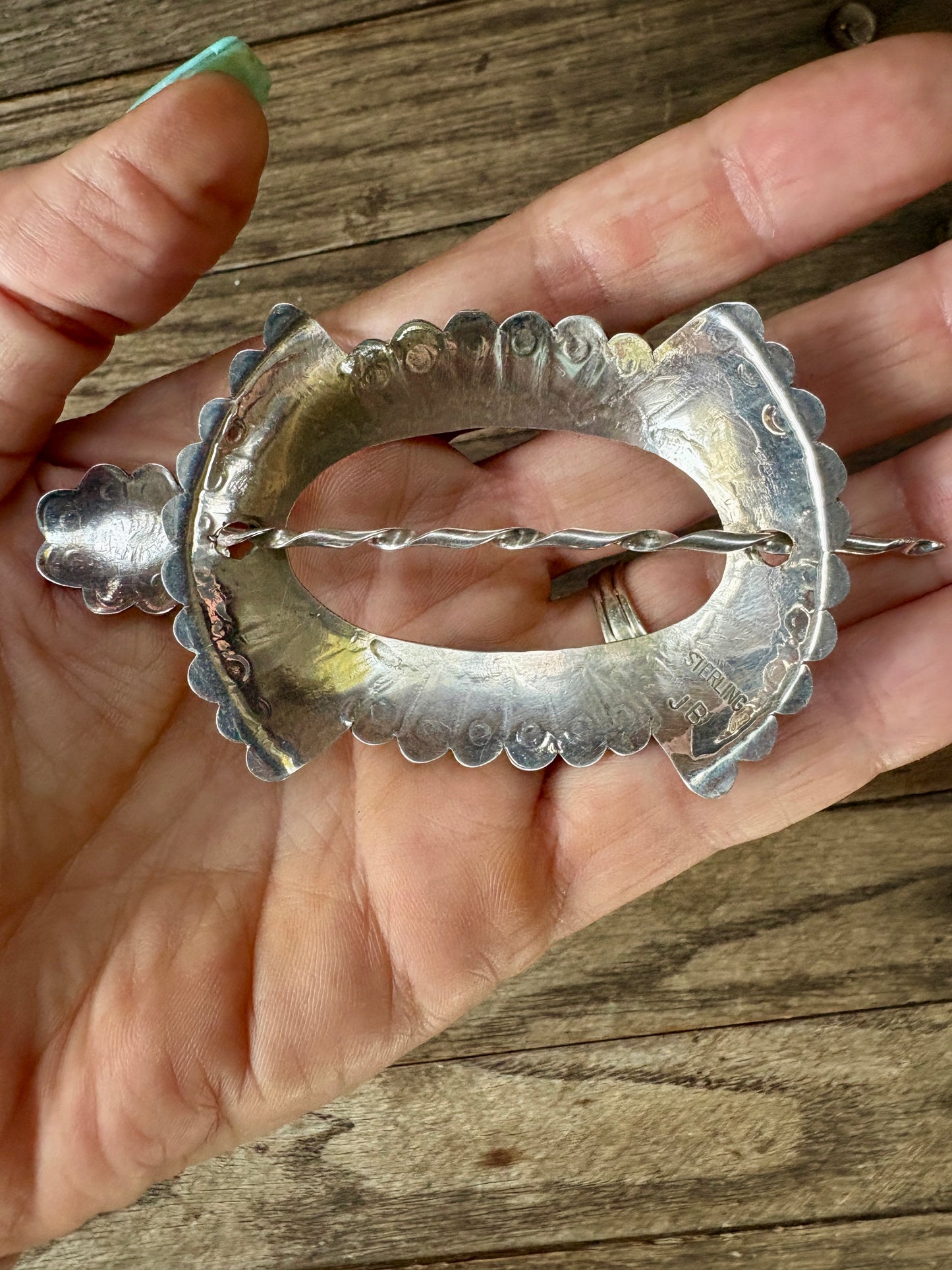 Turquoise & Sterling Silver Hair Pin - Jolene Begay