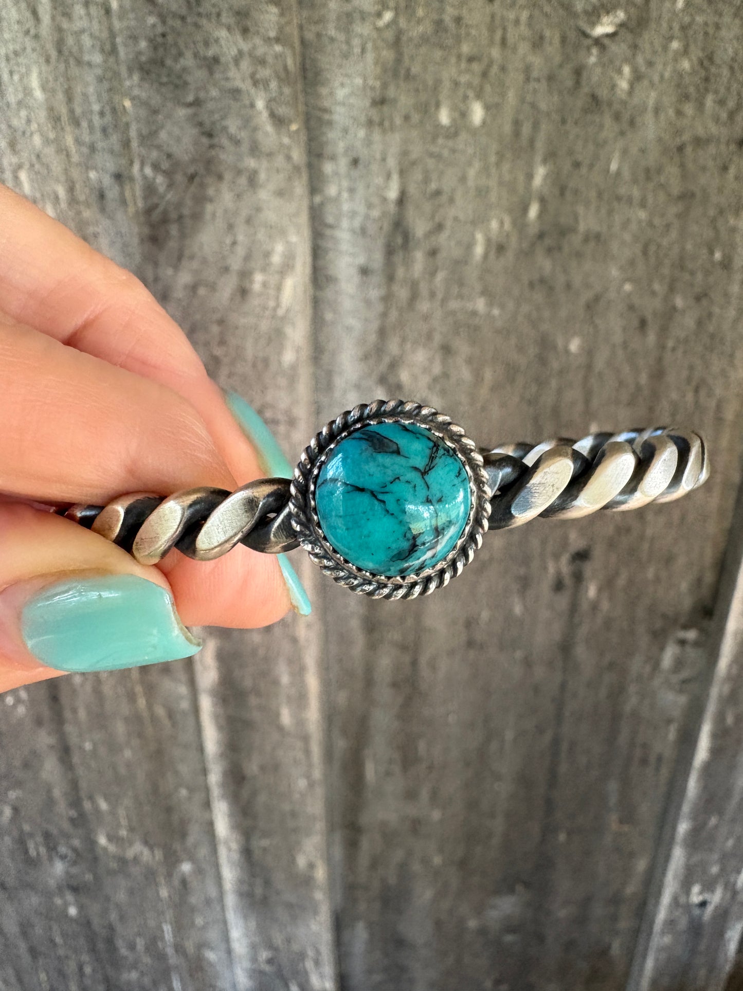 Navajo Turquoise Cuff size 8