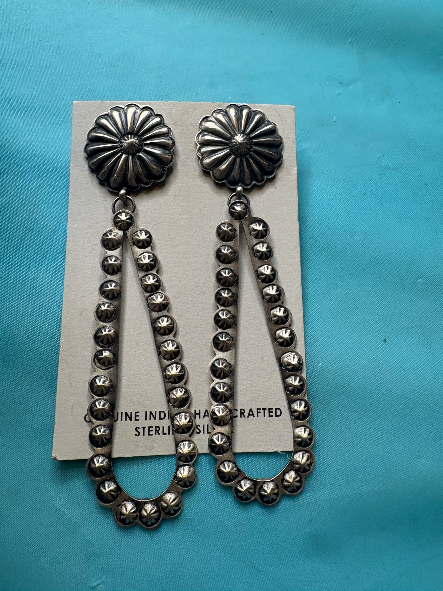 Native made sterling silver earrings