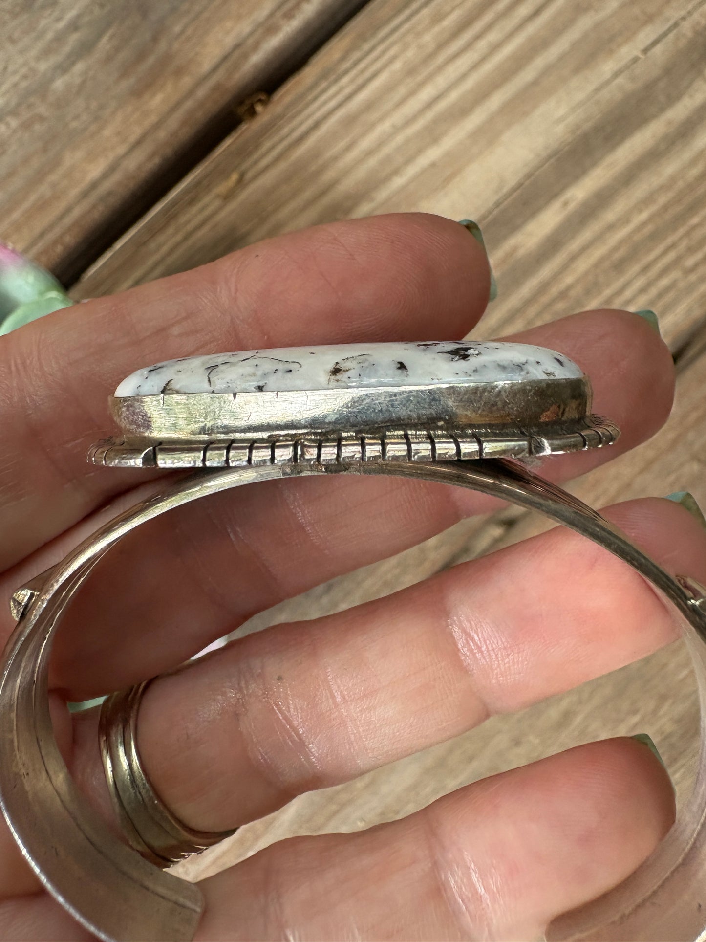 White Buffalo Cuff