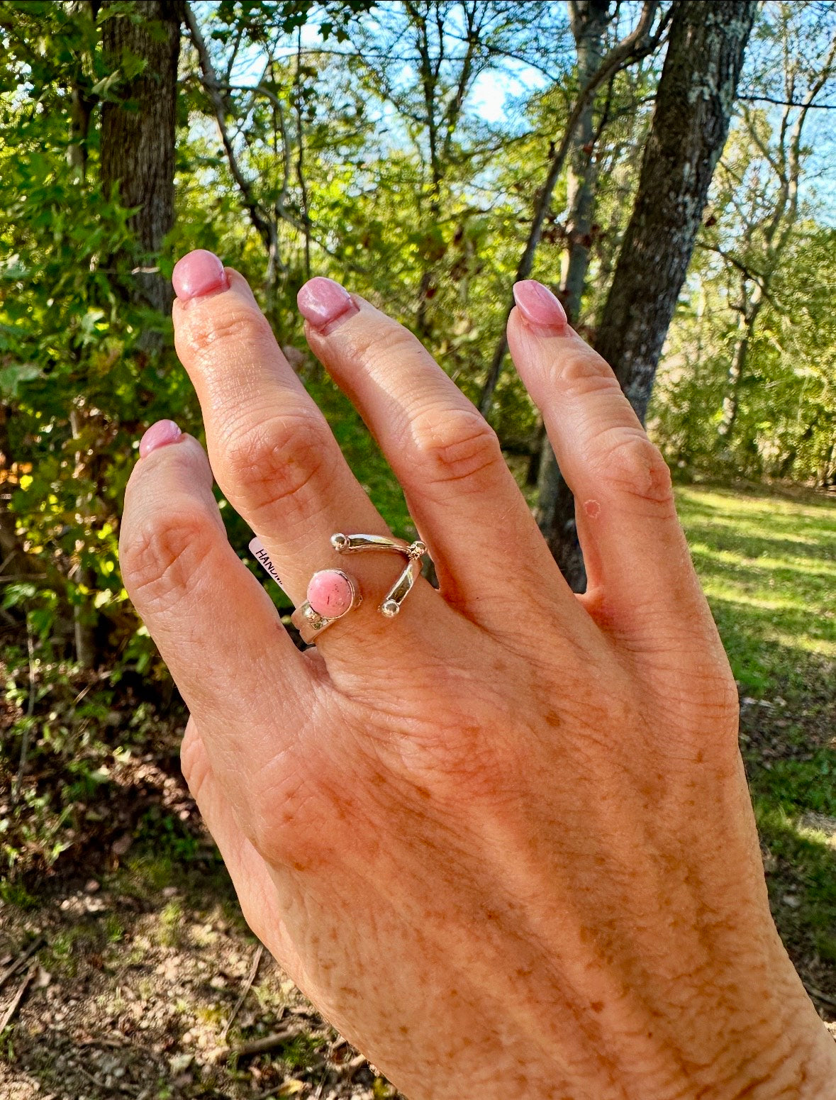 Pink Conch Adjustable Rings