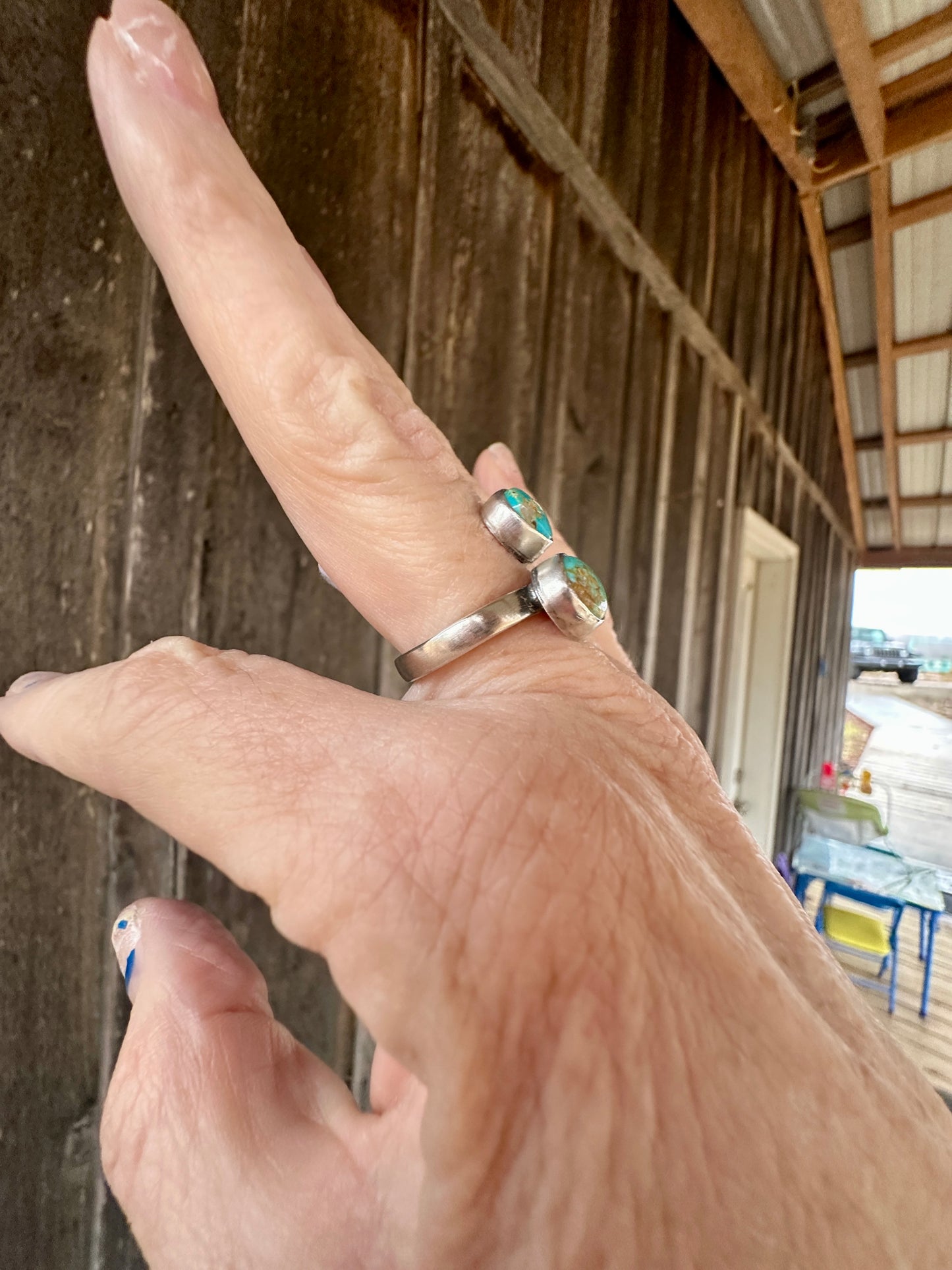 Kingman Turquoise Adjustable Ring