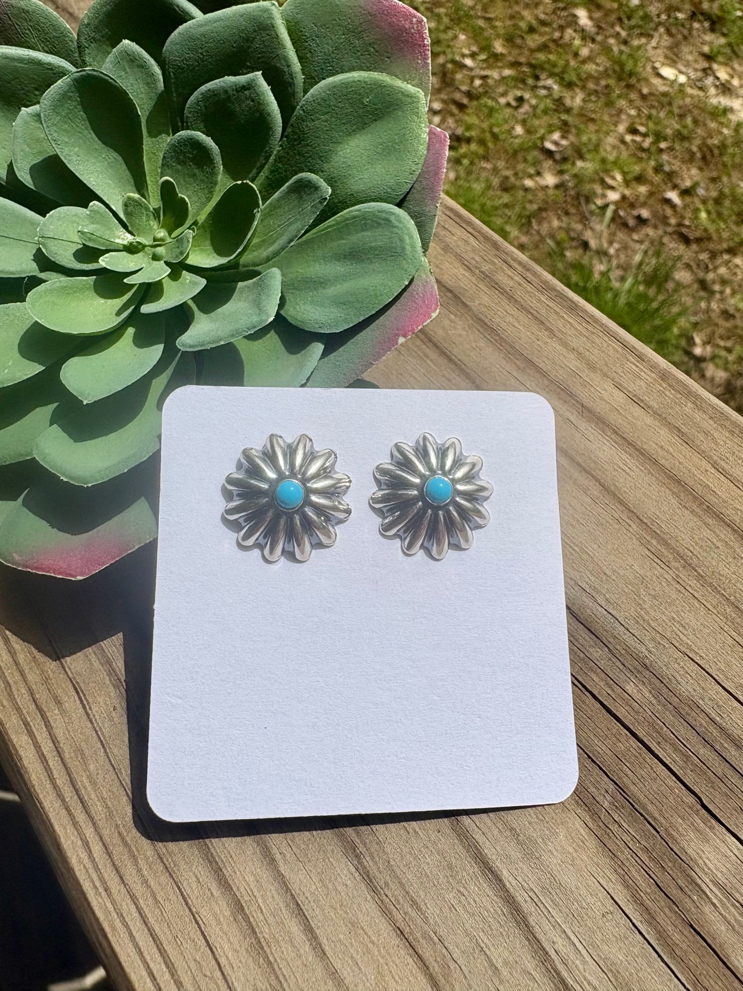 Sterling Silver Small Concho Campitos