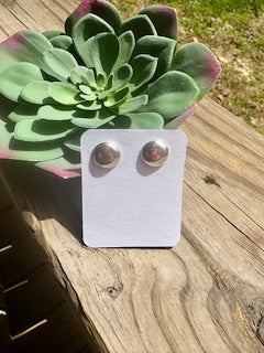 Small Sterling Silver Round Earrings