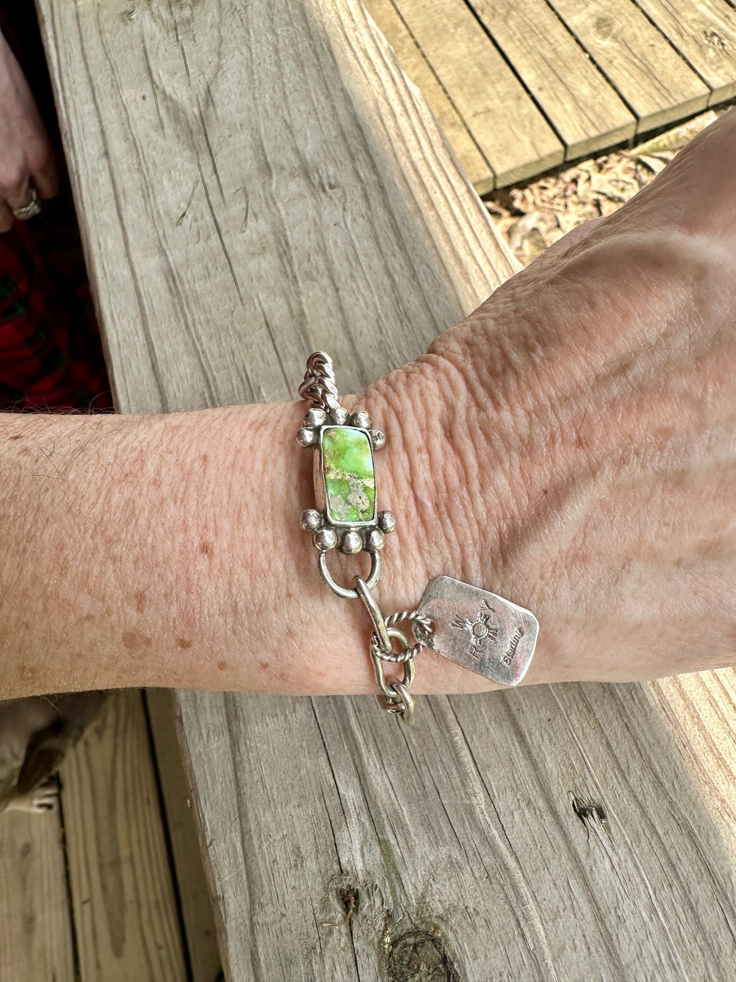 Sonoran Gold handmade silver link bracelet