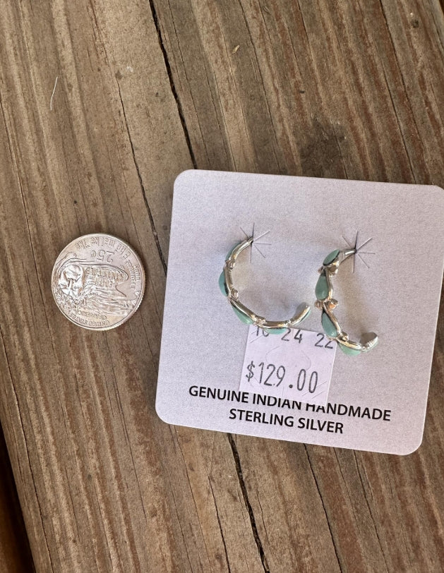 Authentic Navajo Dainty Hoops