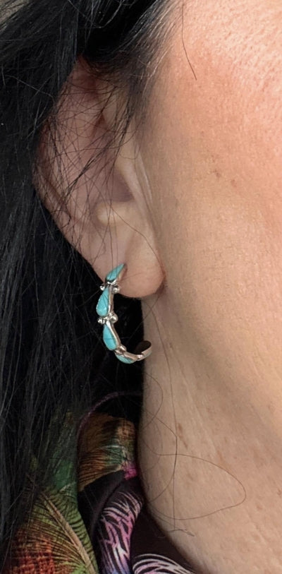 Authentic Navajo Dainty Hoops