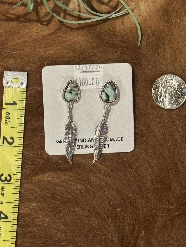 New Lander Feather Earrings