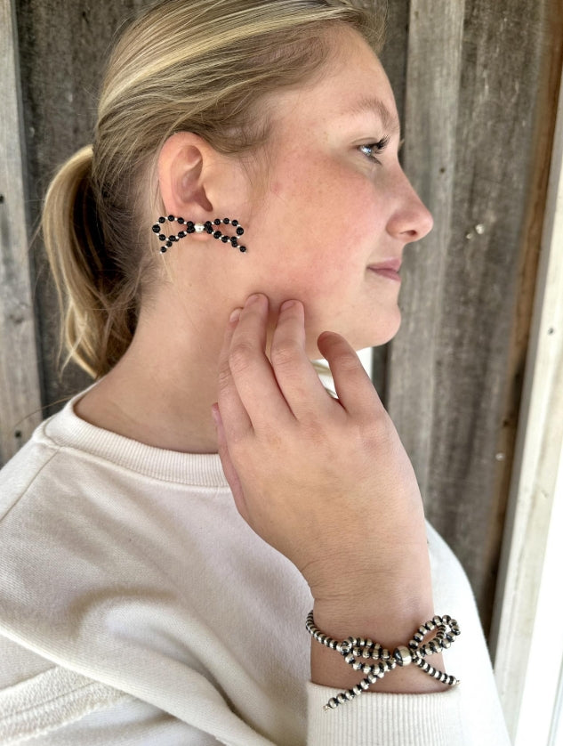 Sterling Silver Bow Bracelet