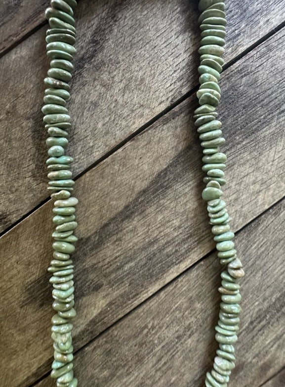 Green Chilean Turquoise Nugget Necklace
