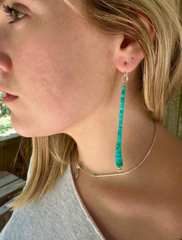 Kingman Turquoise Strand Earrings