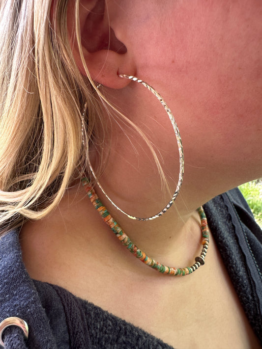 Sterling Silver Bangle Earrings