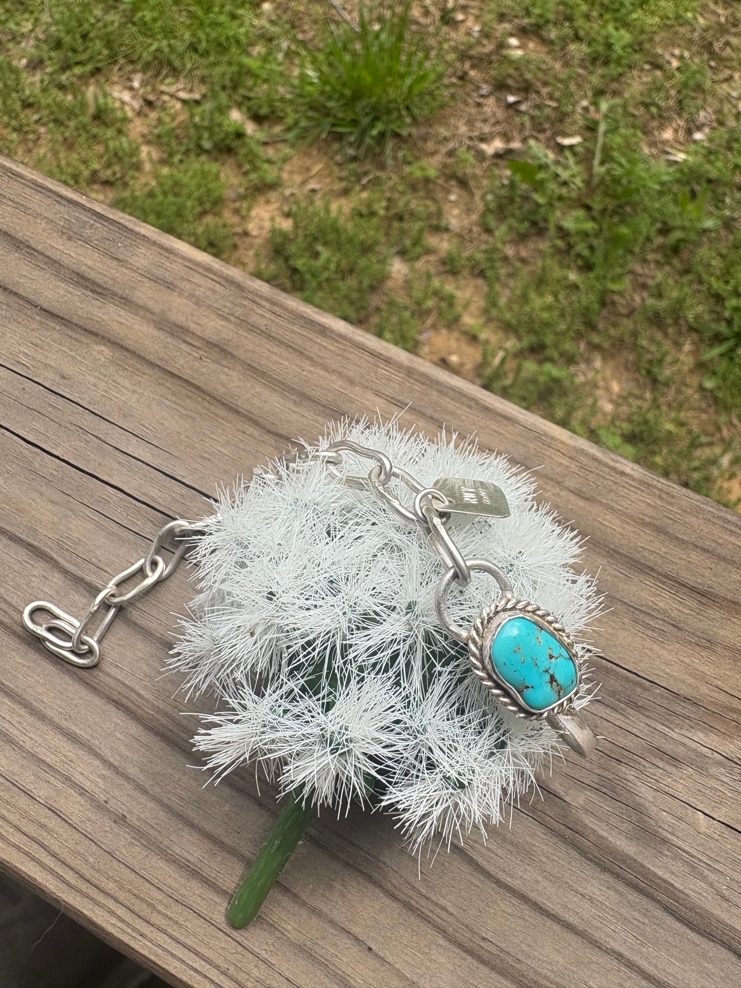 Kingman Turquoise and Sterling Silver Bracelet