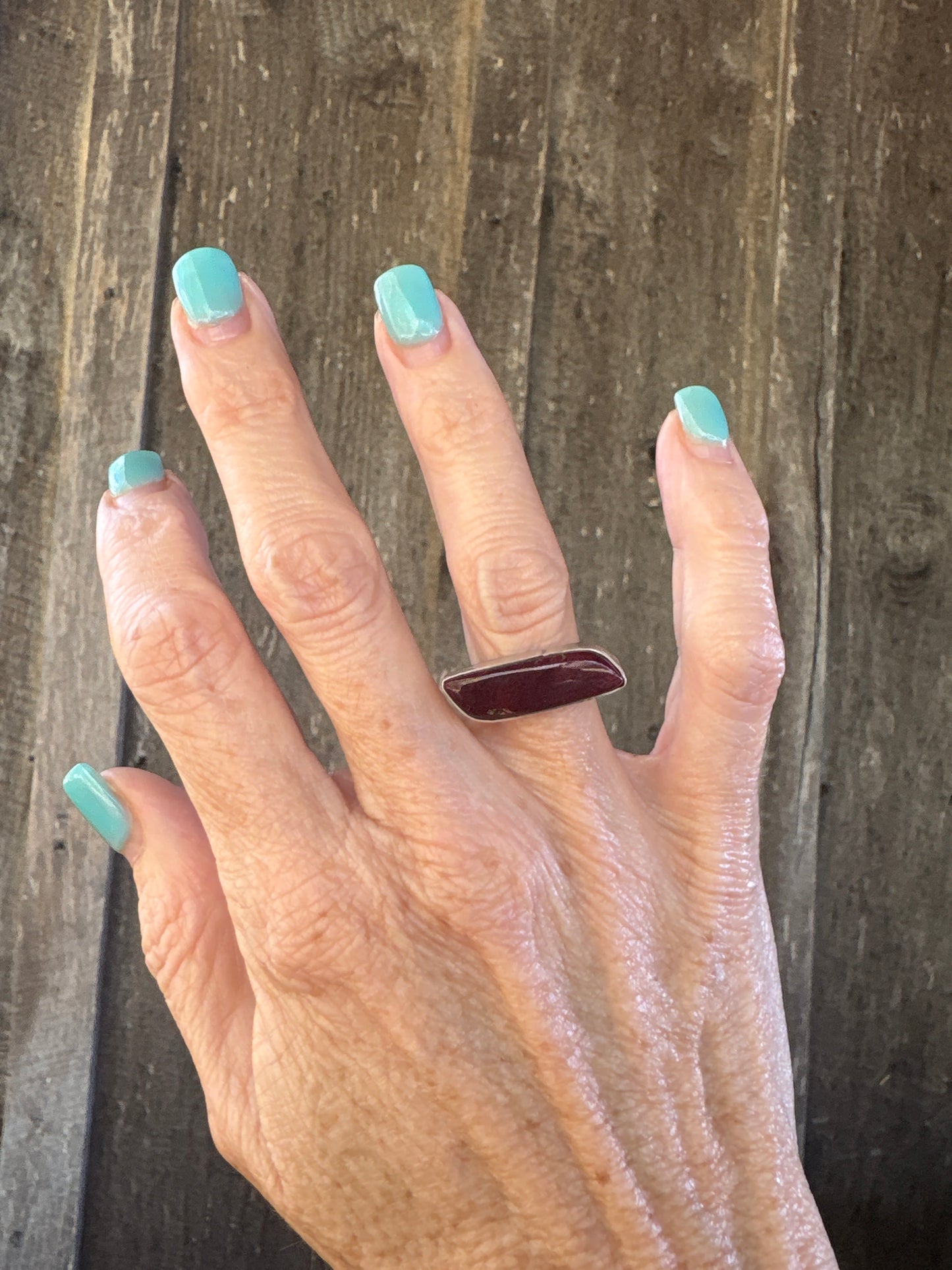 Leroy James purple spiney ring size 6