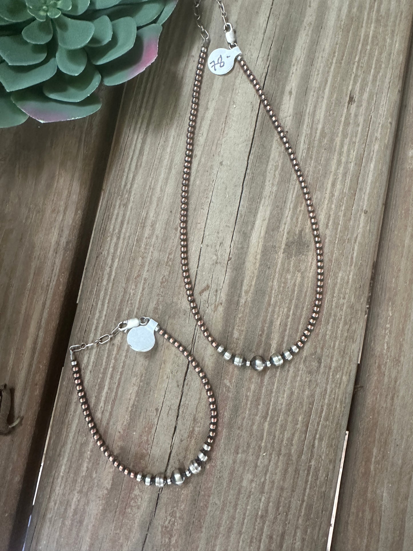 Copper necklace with some sterling