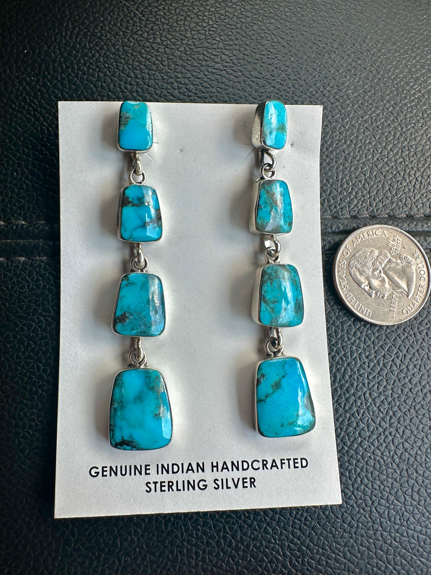 4 stone Navajo earrings