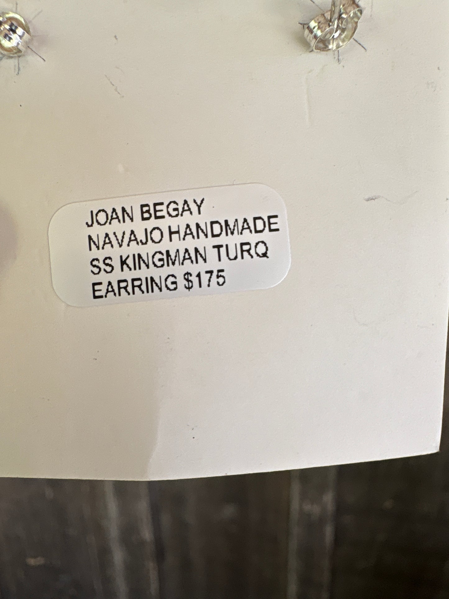 Navajo Concho Sterling Silver Turquoise Dangle Earrings