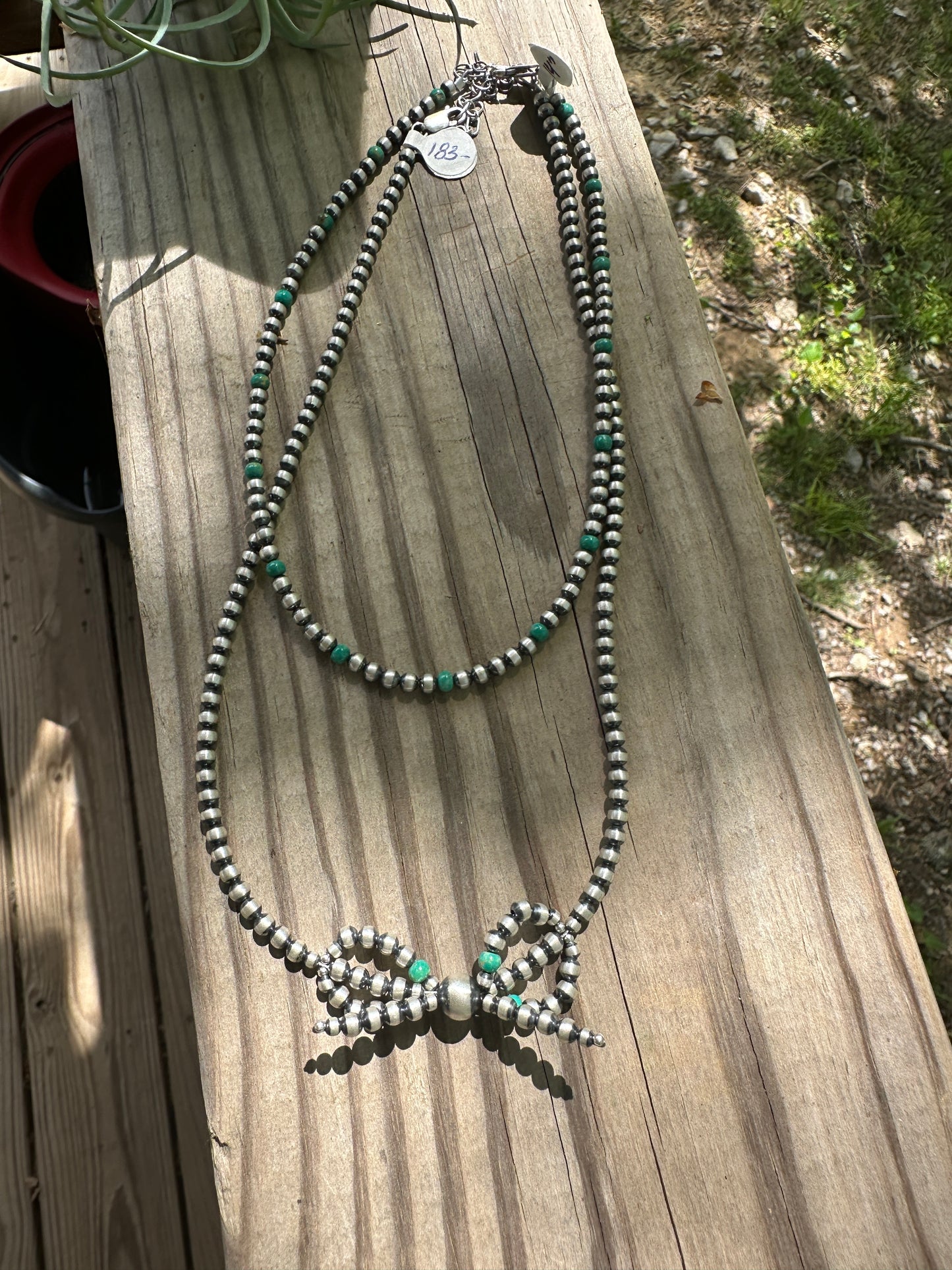 Authentic Tyrone Turquoise Sterling Silver Necklace