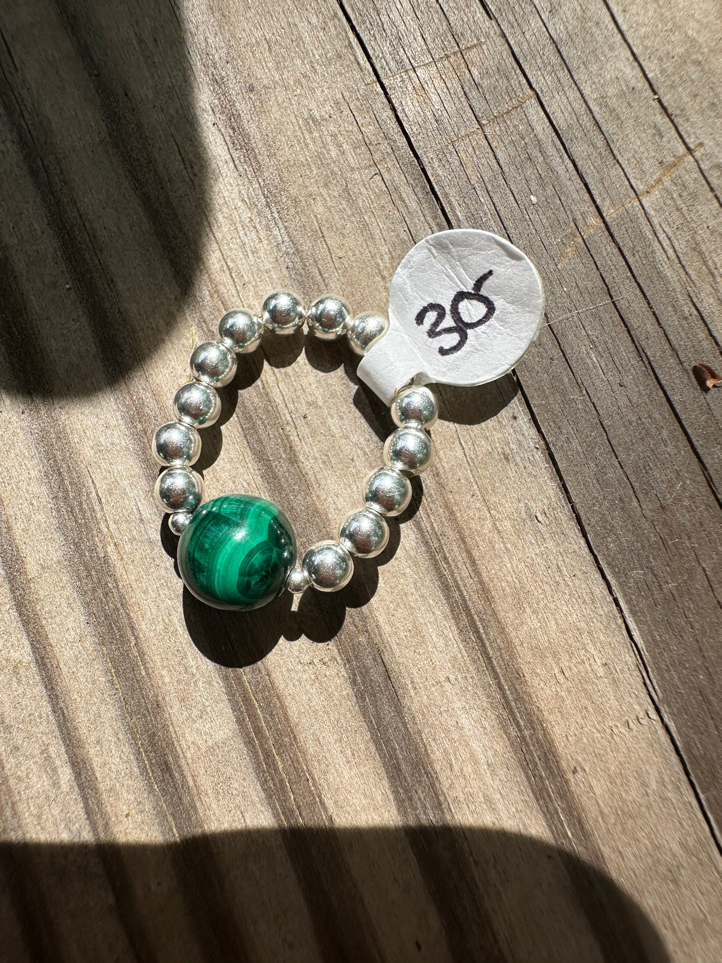 Sterling Silver Turquoise Stretchy Ring