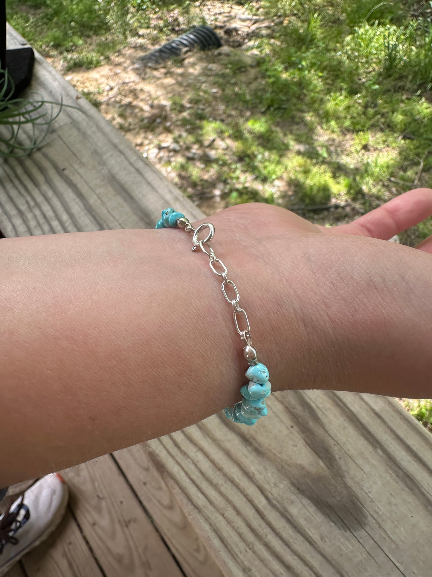 Authentic Turquoise Heart Bracelet