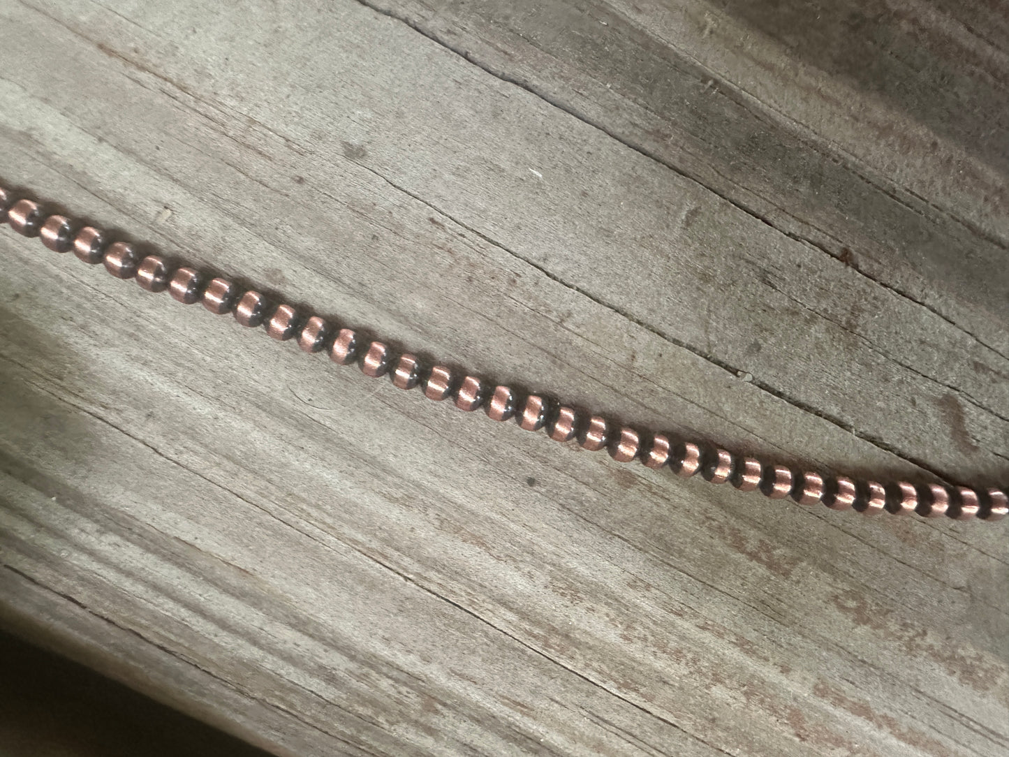 Copper necklace with some sterling