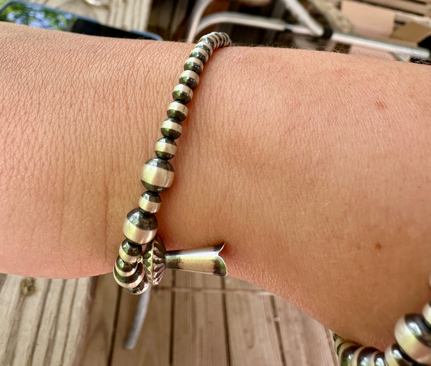 Sterling Silver Blossom Bracelets Stretchy