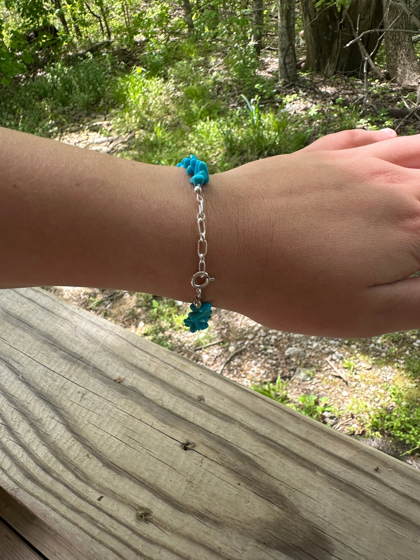 Authentic Turquoise Heart Bracelet