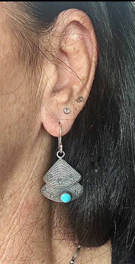 Shell feather earring best seller