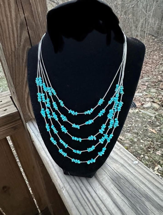 The Tier liquid sterling necklace