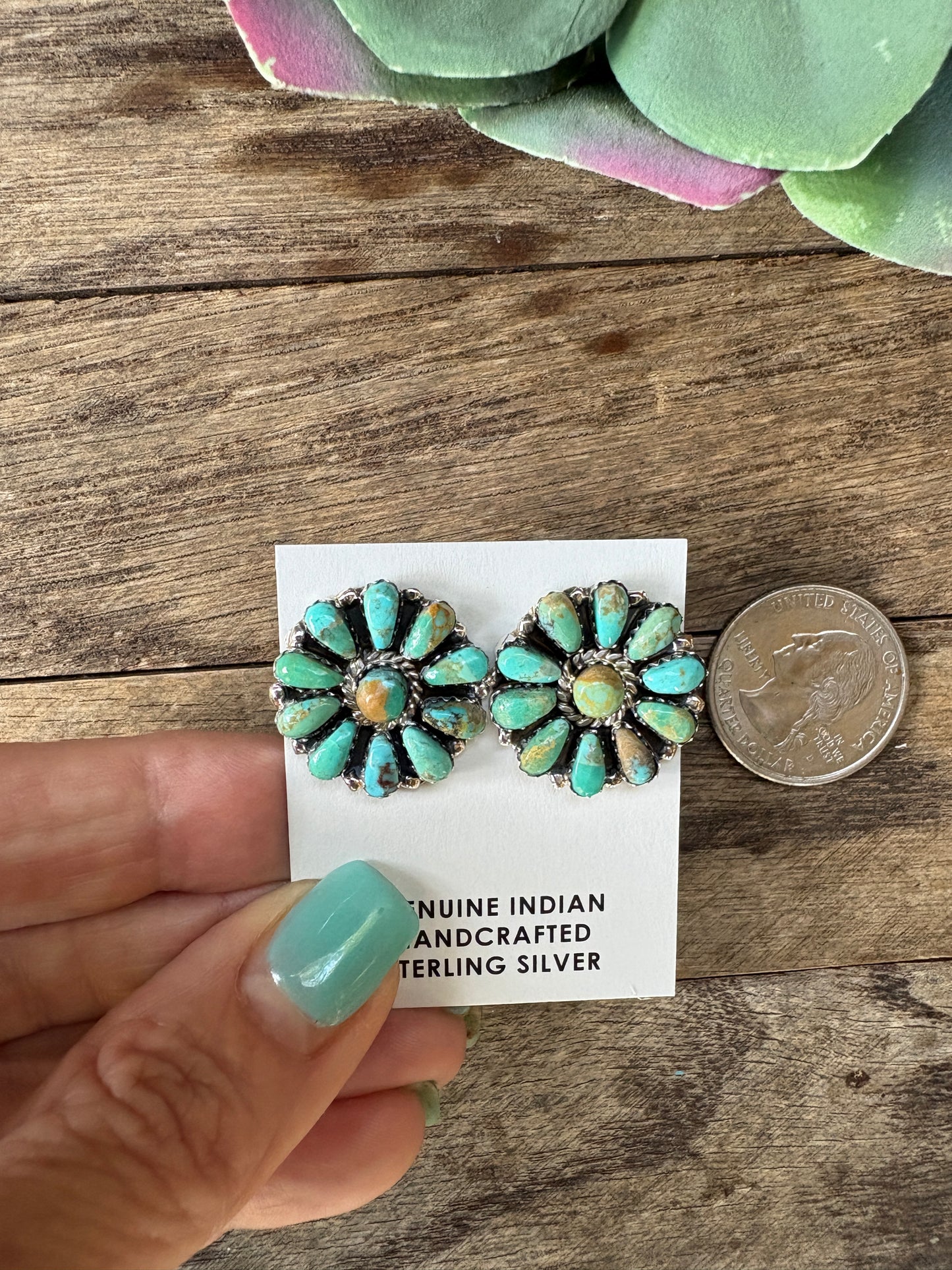 Navajo cluster earrings