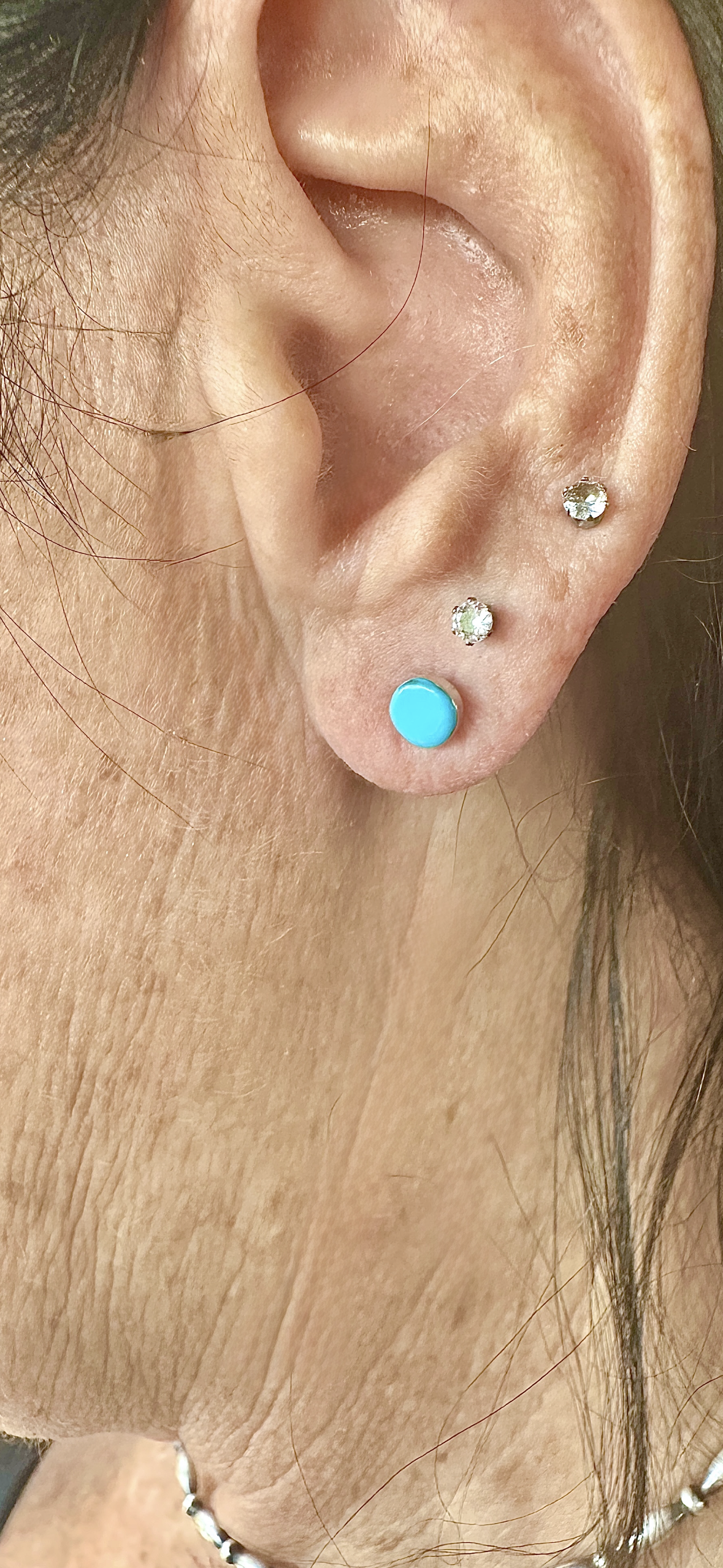 Authentic Zuni Sterling Silver Earrings by Mary Ann Neha - Handmade Native American Jewelry