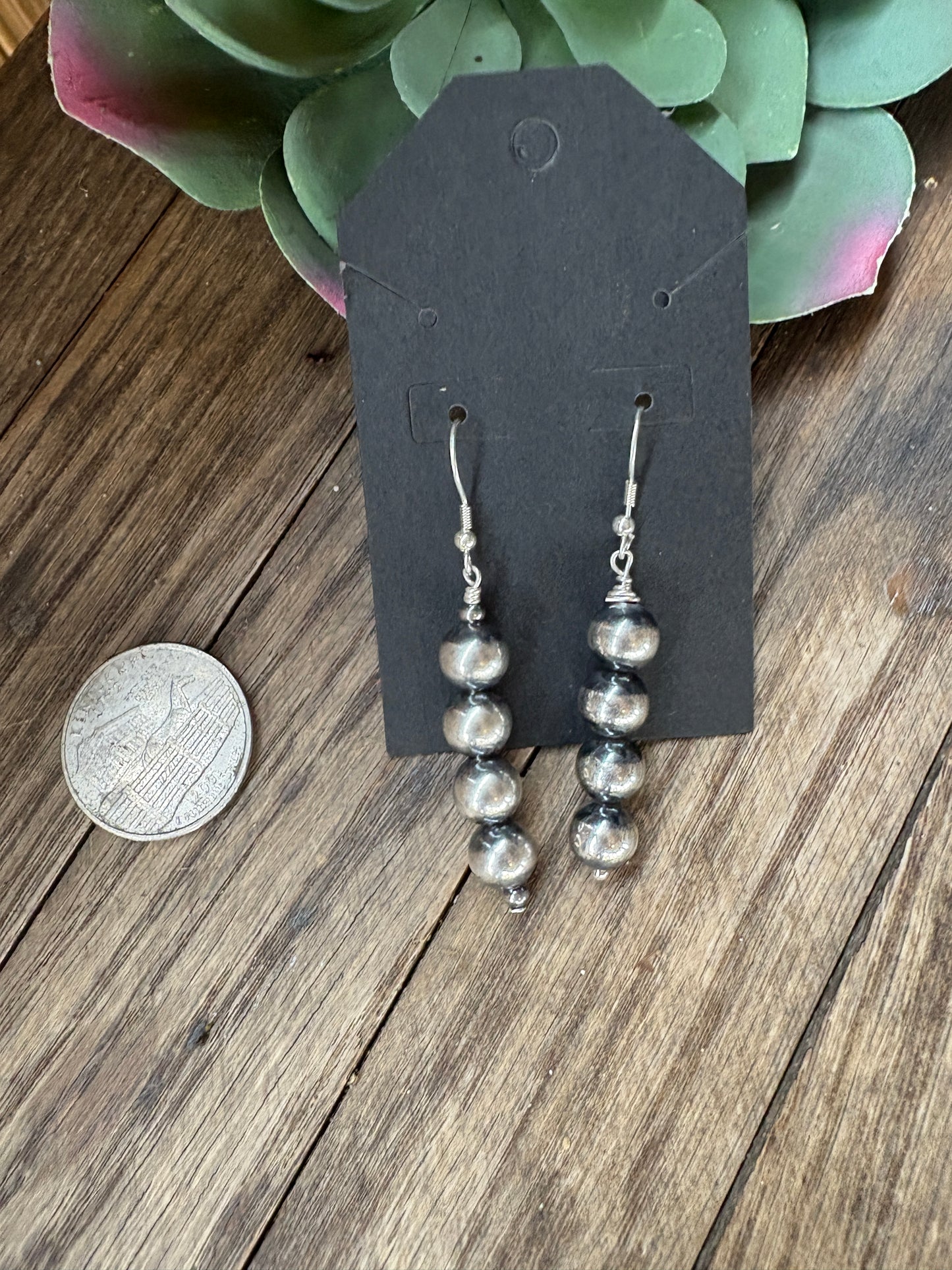 8 mm Sterling Silver Pearl Earrings