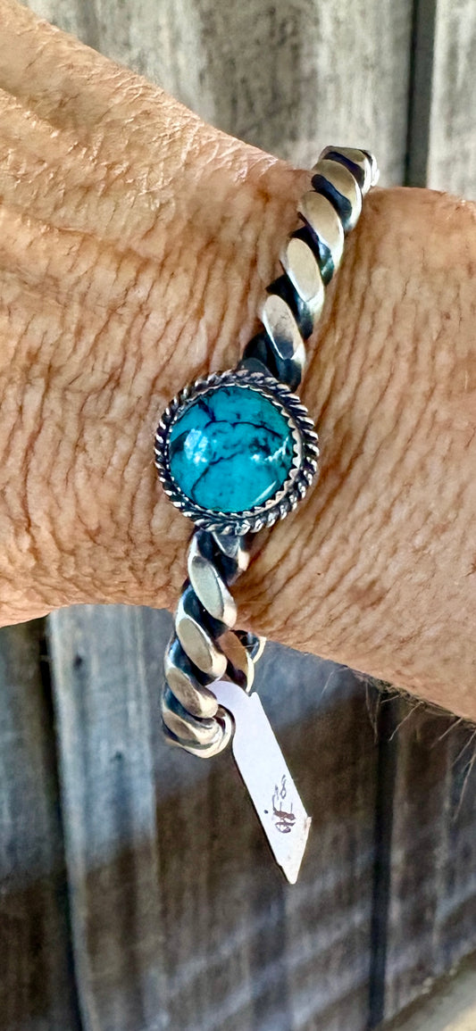 Navajo Turquoise Cuff size 8