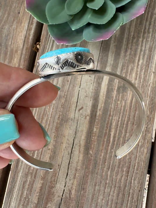 Kingman cuff made by Leroy James