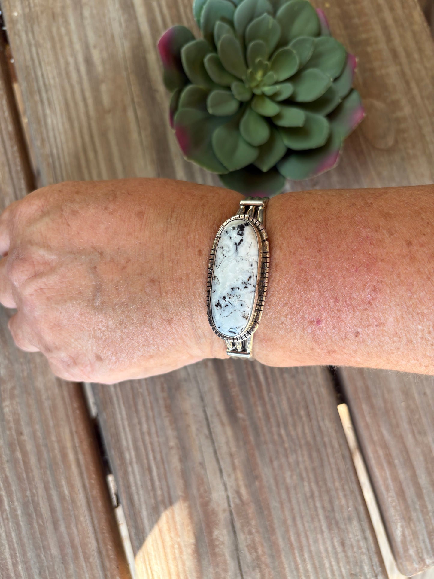 White Buffalo Cuff
