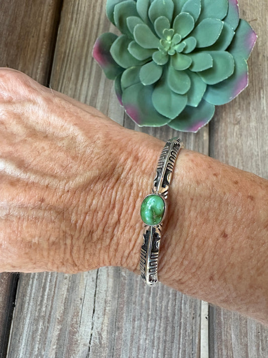 Sonoran Gold cuff made by Benson Shorty
