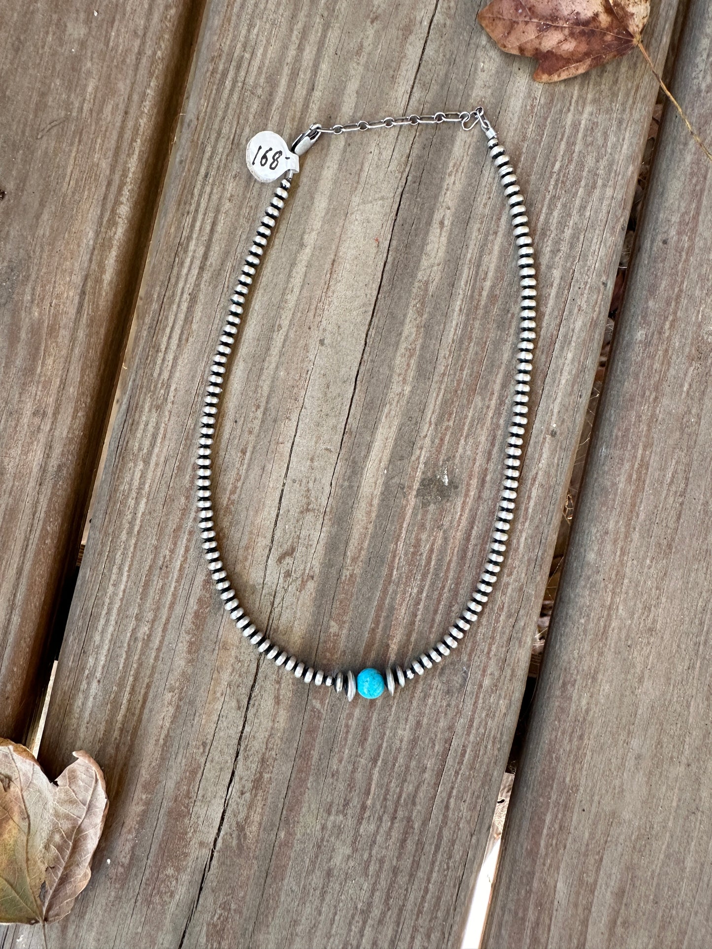 Sterling Silver and Kingman Turquoise Necklace