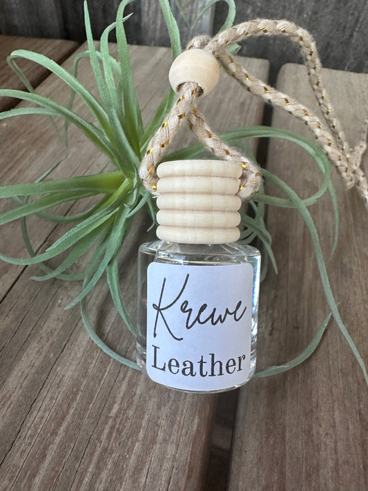 Krewe Leather Car Freshie