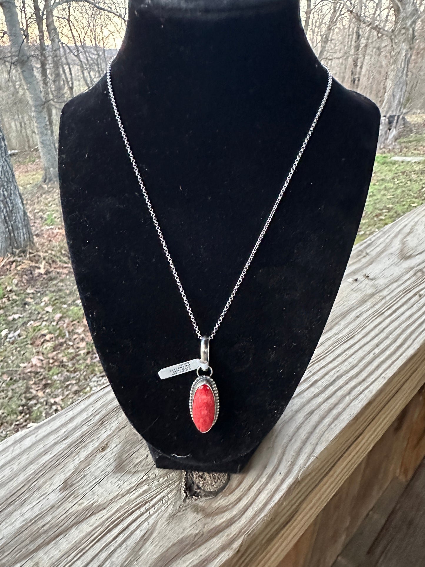 Spiny Orange Oyster Pendant