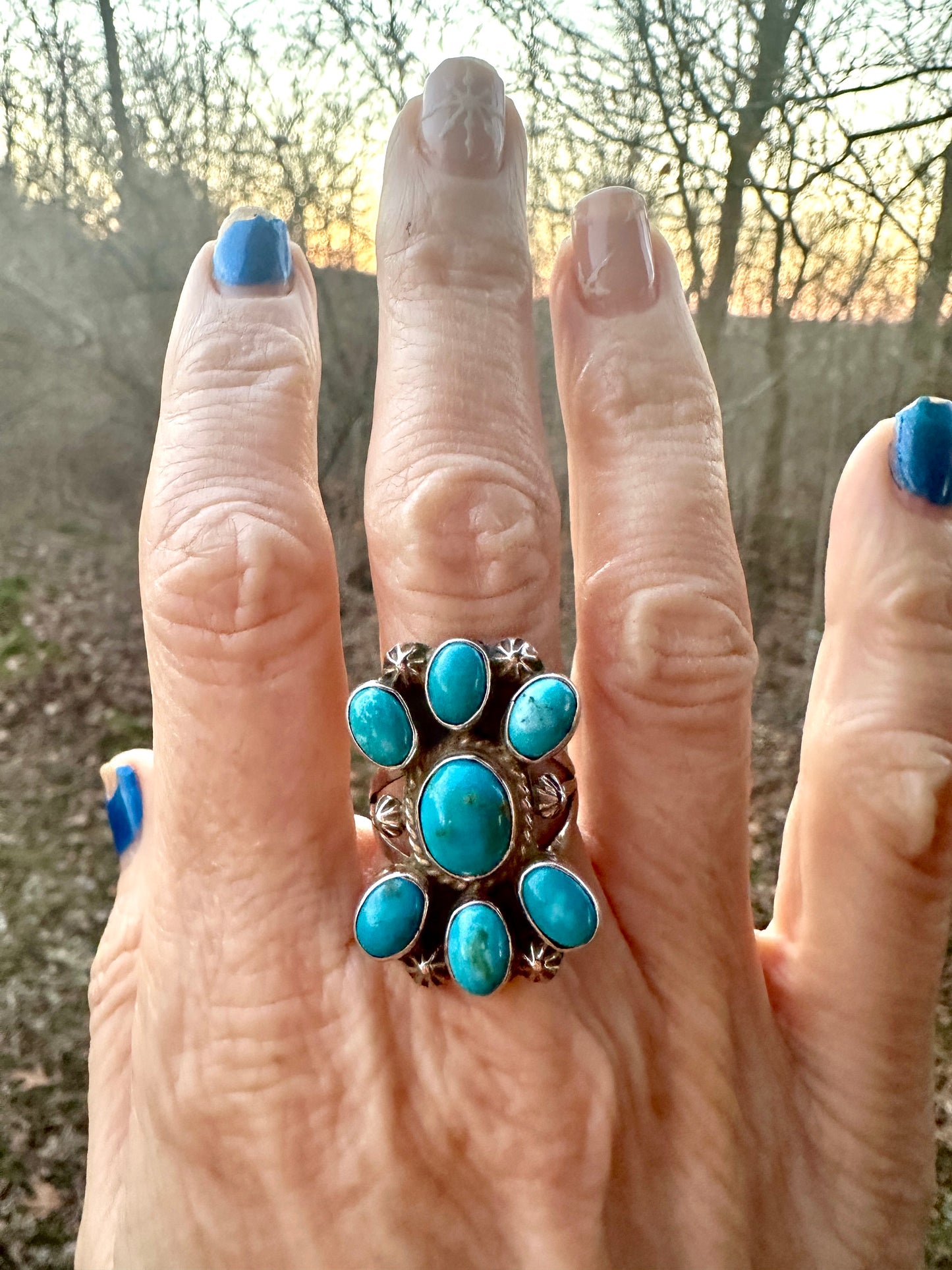 Turquoise Navajo Made Ring