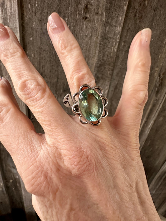 Green Emerald  Ring