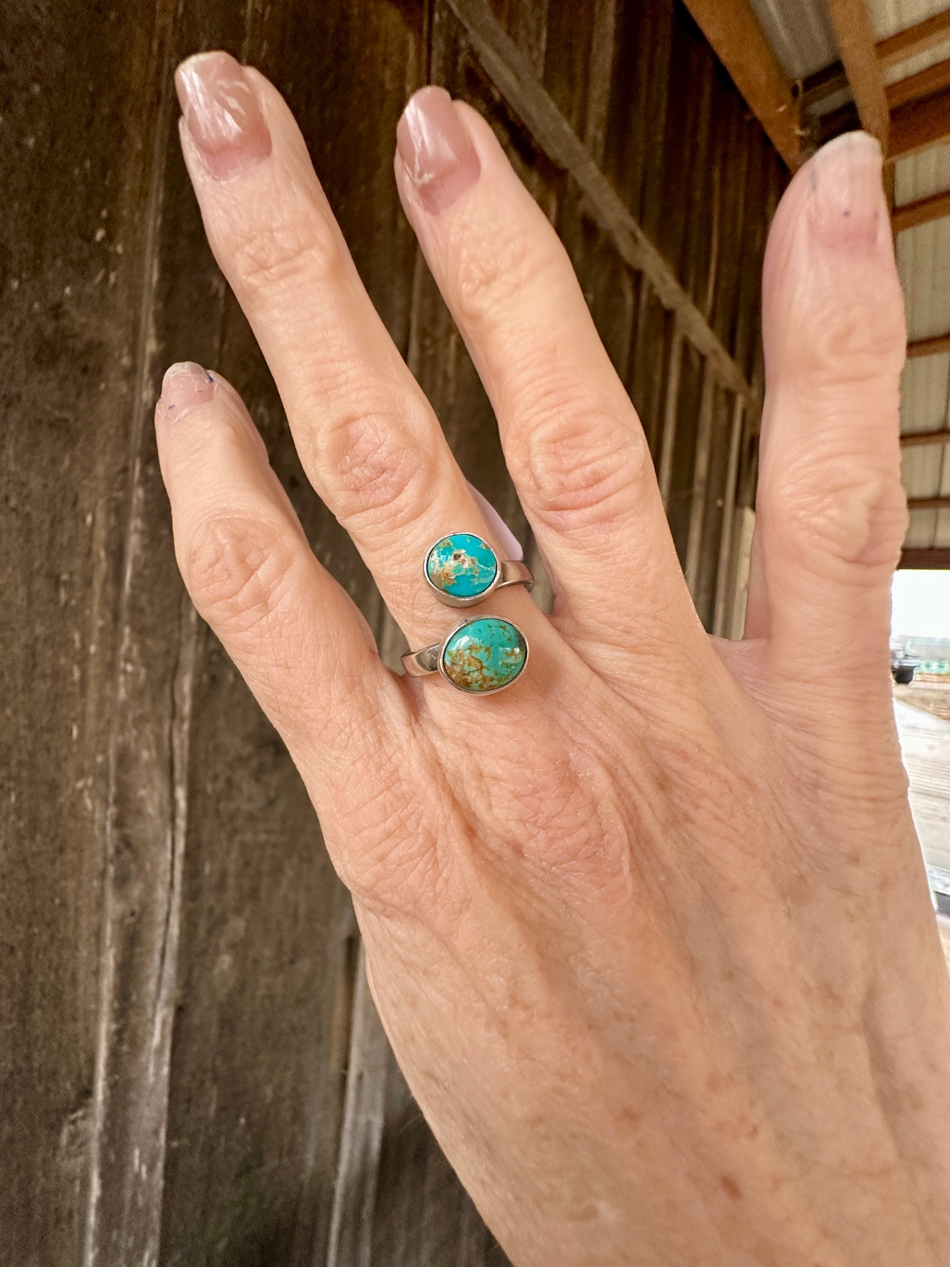 Kingman Turquoise Adjustable Ring – Rafter JE Traders