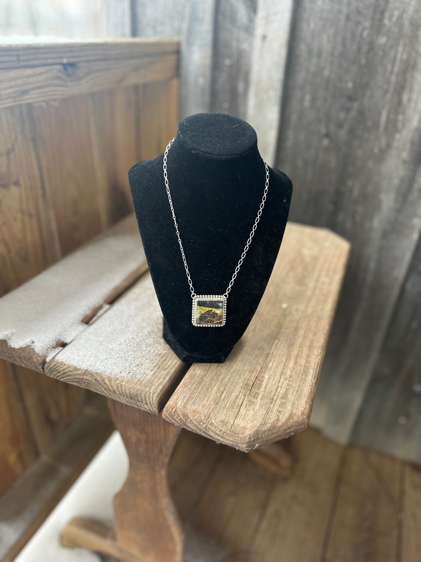 Exquisite Handmade Navajo Blackjack Necklace