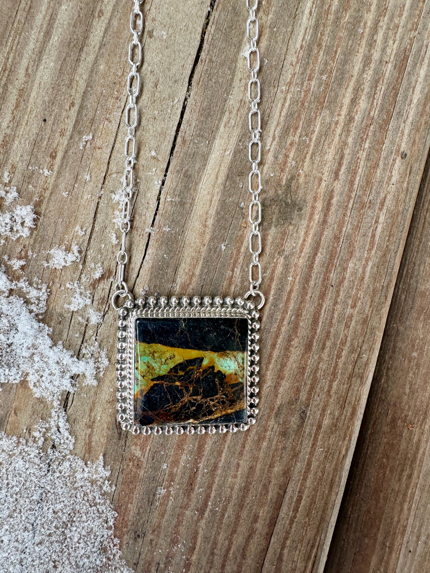 Exquisite Handmade Navajo Blackjack Necklace