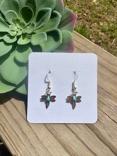 Dragonfly Sterling Silver Earrings