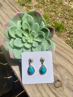 Persian Turquoise Dangle Earrings