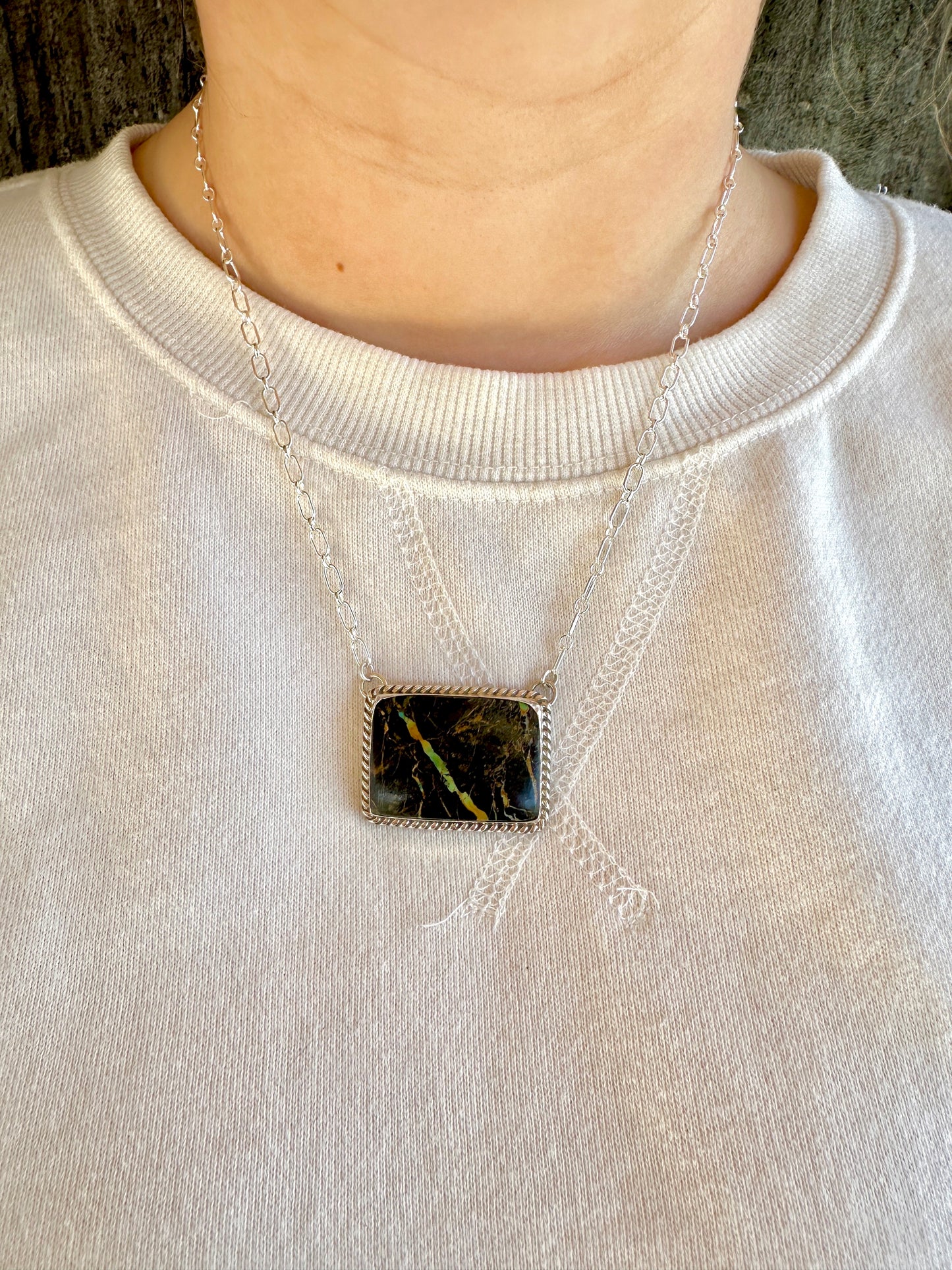 Stunning Handmade Navajo Blackjack Necklace