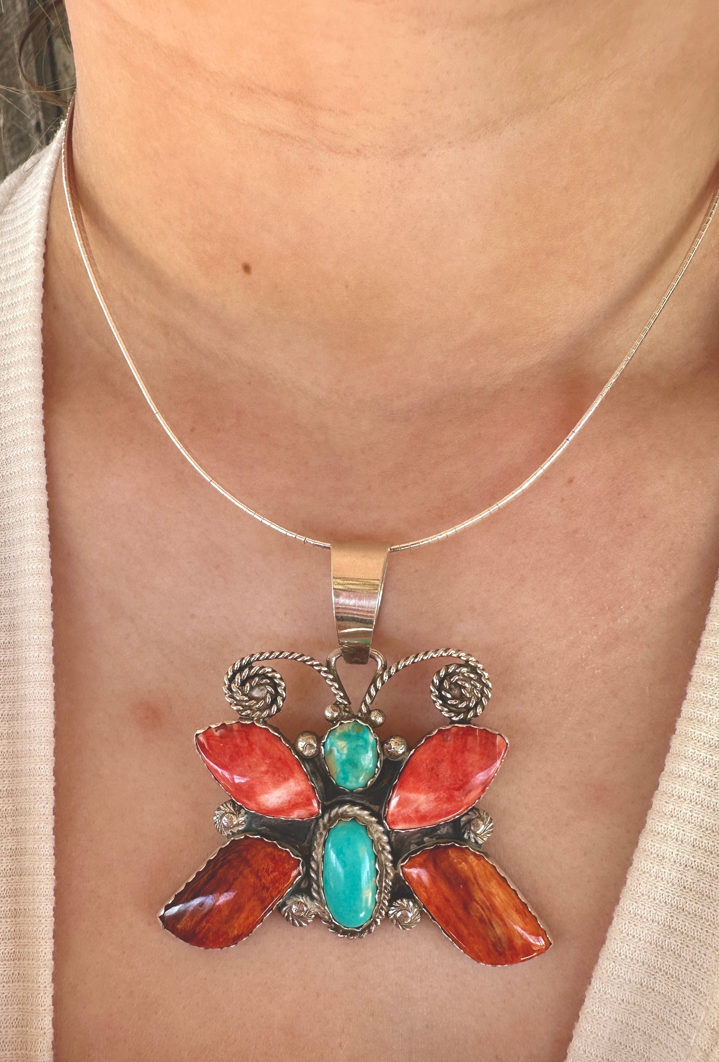 Exquisite Handcrafted Butterfly by Robert Yellowhorse